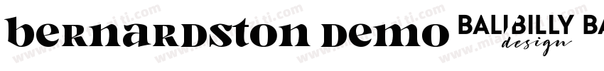 Bernardston Demo字体转换